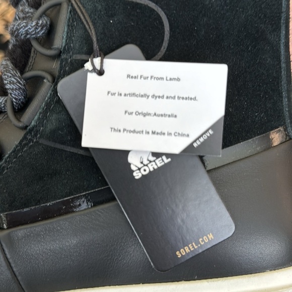 Sorel Joan of Arctic Next Lite Shearling Trimmed Suede Boots Size 9 - Picture 12 of 16